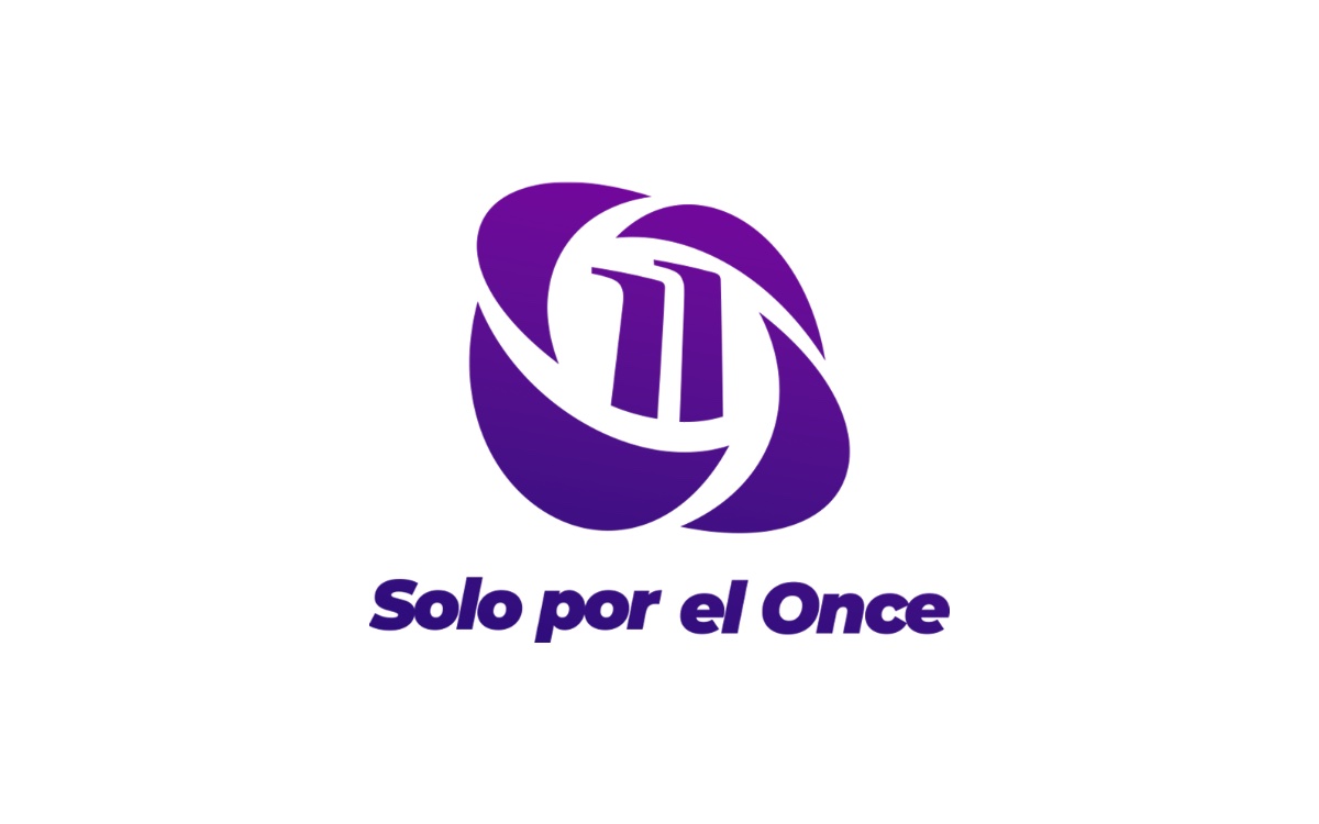 The Canal 11 logo: a purple 11 inside two curved bands, over the line “Solo por el Once”.