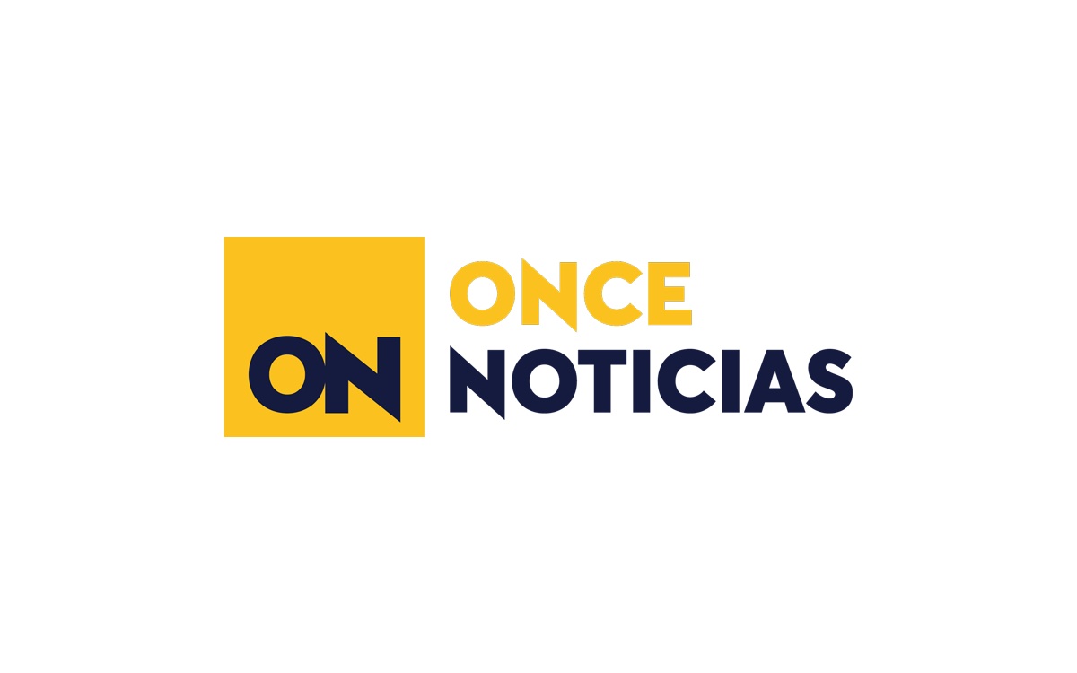 The Once Noticias logo: ON in navy on a yellow square, beside the words Once Noticias.
